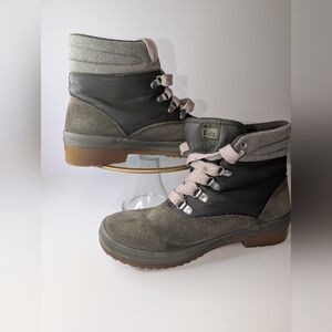 Keds Women's Olive Camp Suede & Splash Twill Boots Size 8.5W